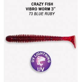 Приманка Crazy Fish VIBRO WORM 3 11-75-73-6 5у