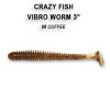 Приманка Crazy Fish VIBRO WORM 3 1...