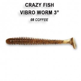 Приманка Crazy Fish VIBRO WORM 3 11-75-8-1 5у