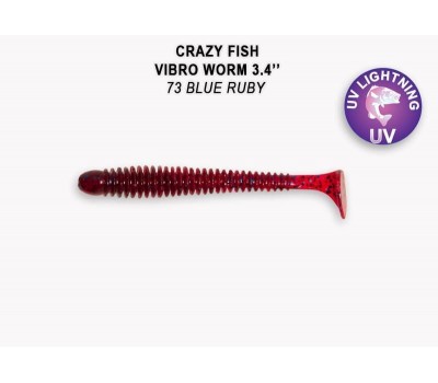 Приманка Crazy Fish VIBRO WORM 3,4 12-85-73-6 5у