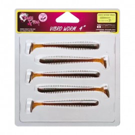Приманка Crazy Fish VIBRO WORM 4 75-100-10-6 5у