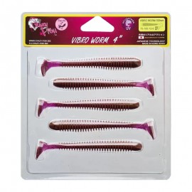 Приманка Crazy Fish VIBRO WORM 4 75-100-12-6 5у