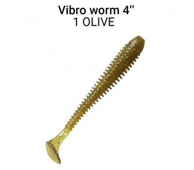 Приманка Crazy Fish VIBRO WORM 4 75-100-1-6 5у