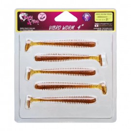 Приманка Crazy Fish VIBRO WORM 4 75-100-32-6 5у