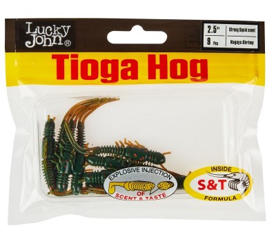 Виброхвосты съедоб. искусст. LJ Pro Series TIOGA HOG 2.5in (06.35)/085 9шт.
