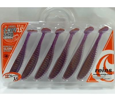Силиконовая приманка REINS S CAPE SHAD 3.5