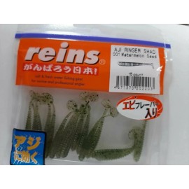 Силиконовая приманка REINS AJI RINGER SHAD 1.5 Цв. 001-Watermelon Seed, 15y
