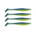 Силиконовая приманка Strike Pro Pig Shad Nano, 150 мм, 21 гр, цвет: Zander Queen, светящийся, (уп./4шт.), (SP-172D#008)