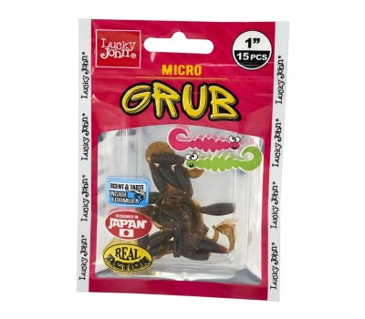 Твистеры съедоб. искусст. LJ Pro Series MICRO GRUB 1,0in (02,50)/085 15шт.