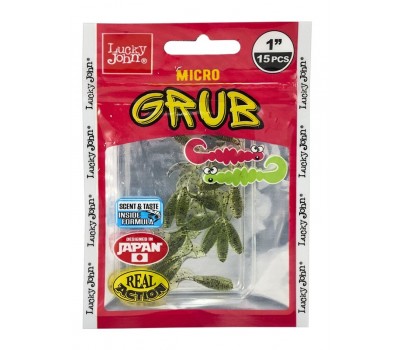 Твистеры съедоб. искусст. LJ Pro Series MICRO GRUB 1,0in (02,50)/PA01 15шт.
