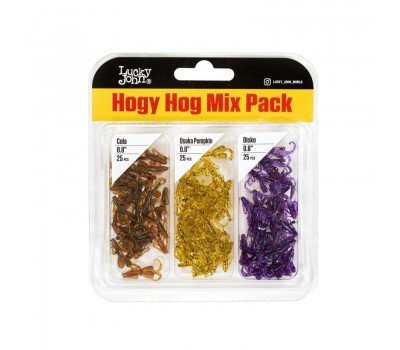 Твистеры съедоб. искусст. LJ Pro Series HOGY HOG 0,8in (02.03)/MIX1 75шт.