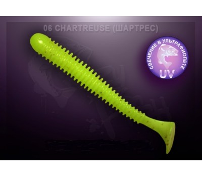 Приманка Crazy Fish VIBRO WORM 3-5-6-5 ж.чеснок