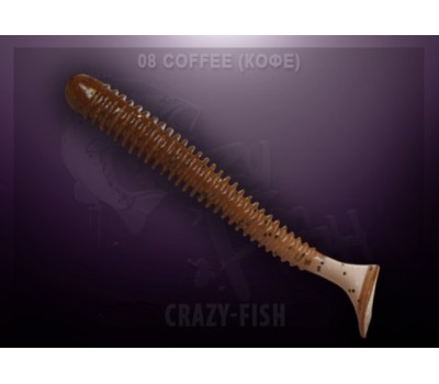Приманка Crazy Fish VIBRO WORM 3-5-8-1 анис