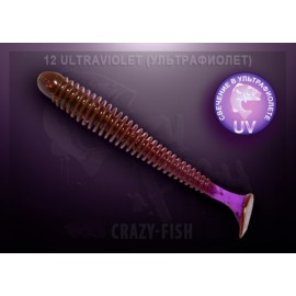 Приманка Crazy Fish VIBRO WORM 3,4`` 12-8,5-12-6