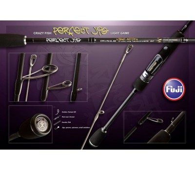 Спиннинг CRAZY FISH Perfect JIG CFPJ-76-ML-T 5-22g 2,3m