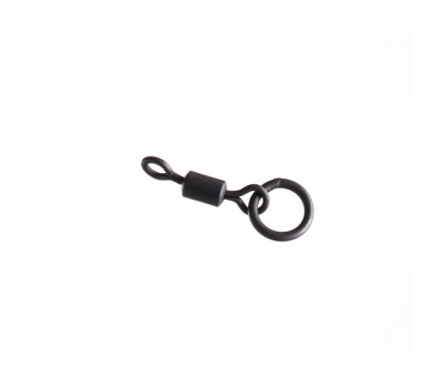 Вертлюг с кольцом FLAGMAN Flat Feeder Rings Swivels №7 5шт