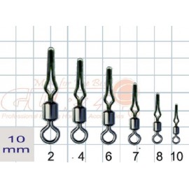Вертлюжки Rolling swivel  Line clip # 12