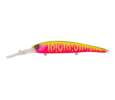 Воблер Минноу Strike Pro Hooligan Deep Diver 120, 120 мм, 20,9 гр, Загл. 6,0м.-8,0м., Плавающий, цвет: A230S Watermelon Mat Tiger, (EG-220L#A230S)