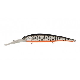 Воблер Минноу Strike Pro Hooligan Deep Diver 120, 120 мм, 20,9 гр, Загл. 6,0м.-8,0м., Плавающий, цвет: A243ES Grey Shadow Mat Tiger, (EG-220L#A243ES)