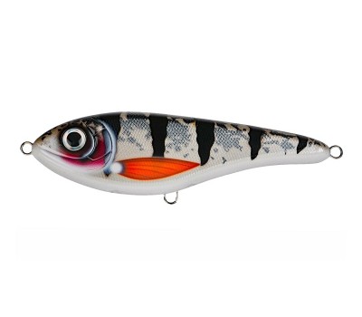 Воблер Джеркбейт Strike Pro Buster Jerk II Shallow Runner, 120 мм, 37 гр, Загл. 0,3м.-2,0м., Медленно всплывающий, цвет: C778 Silver Koi, (EG-049#C778)