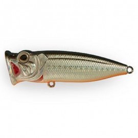 Воблер Поппер Strike Pro Pike Pop Mini 45, 45 мм, 4 гр,  цвет: A70-713 Black Silver OB, (SH-002B#A70-713)